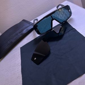 Christian Dior Mu Black Mask Sunglasses